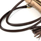 Salvatore Ferragamo fringed tassel fur tote bag, shoulder bag, shearling, beige
