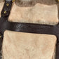 Salvatore Ferragamo fringed tassel fur tote bag, shoulder bag, shearling, beige
