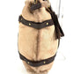 Salvatore Ferragamo fringed tassel fur tote bag, shoulder bag, shearling, beige