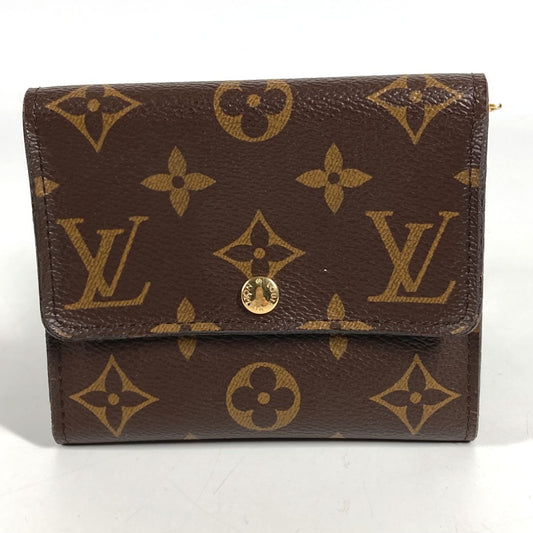 LOUIS VUITTON M60402 モノグラム ポルト フォイユ アナイス コンパクトウォレット フラップ 3つ折り財布 モノグラムキャンバス レディース ブラウン