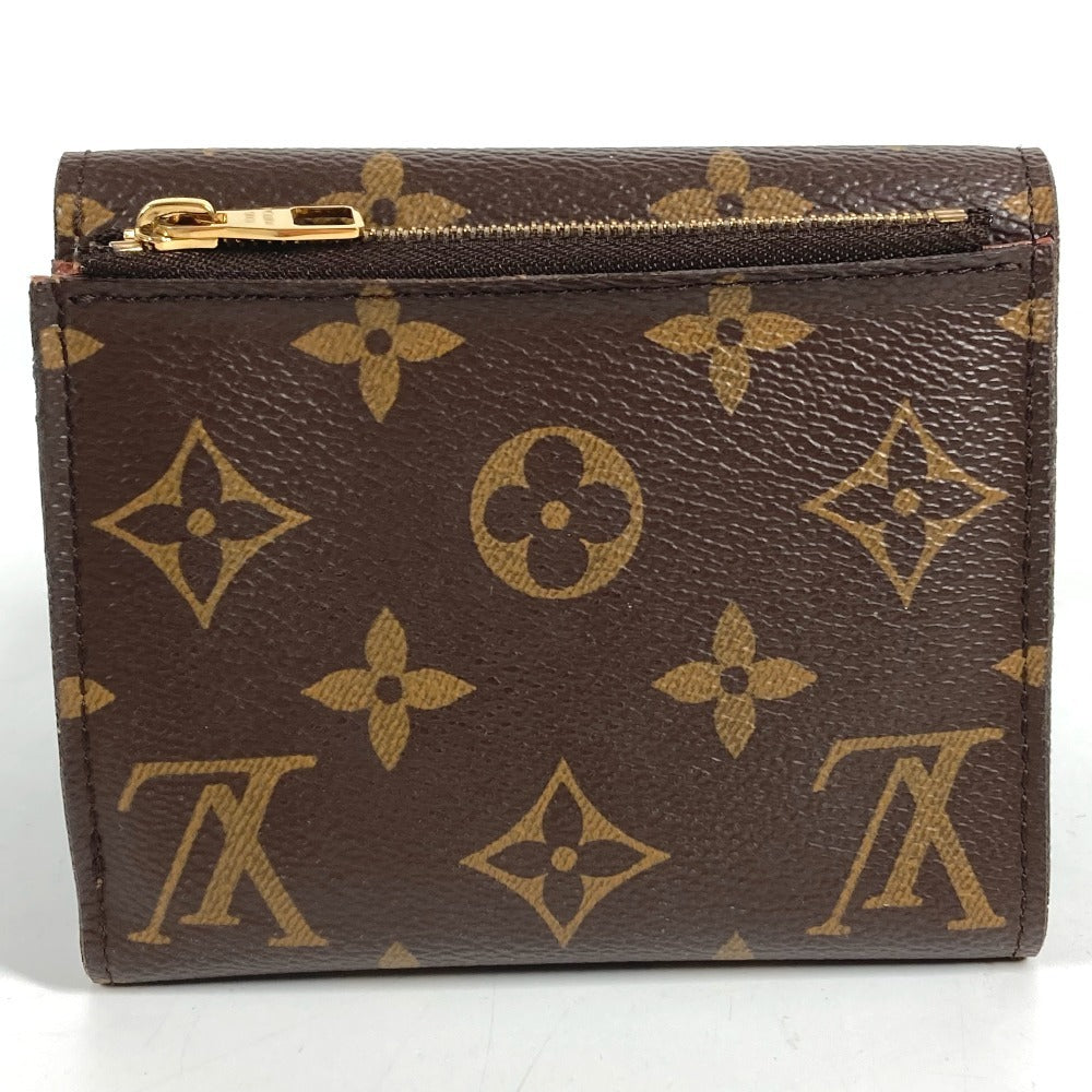 LOUIS VUITTON M60402 Monogram Portefeuille Anais Compact Wallet, Flap Trifold Wallet, Monogram Canvas, Women's, Brown