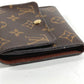 LOUIS VUITTON M60402 Monogram Portefeuille Anais Compact Wallet, Flap Trifold Wallet, Monogram Canvas, Women's, Brown