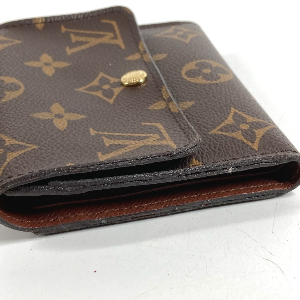 LOUIS VUITTON M60402 Monogram Portefeuille Anais Compact Wallet, Flap Trifold Wallet, Monogram Canvas, Women's, Brown