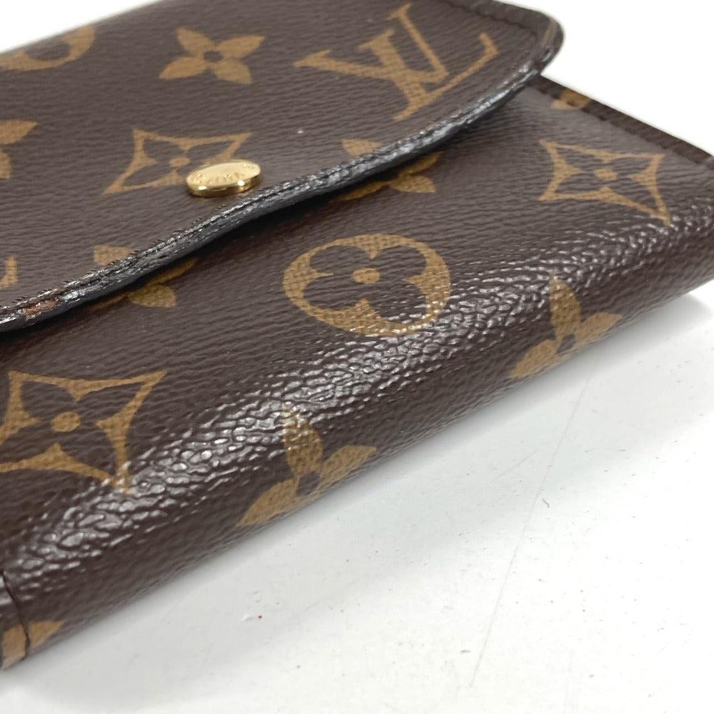 LOUIS VUITTON M60402 Monogram Portefeuille Anais Compact Wallet, Flap Trifold Wallet, Monogram Canvas, Women's, Brown