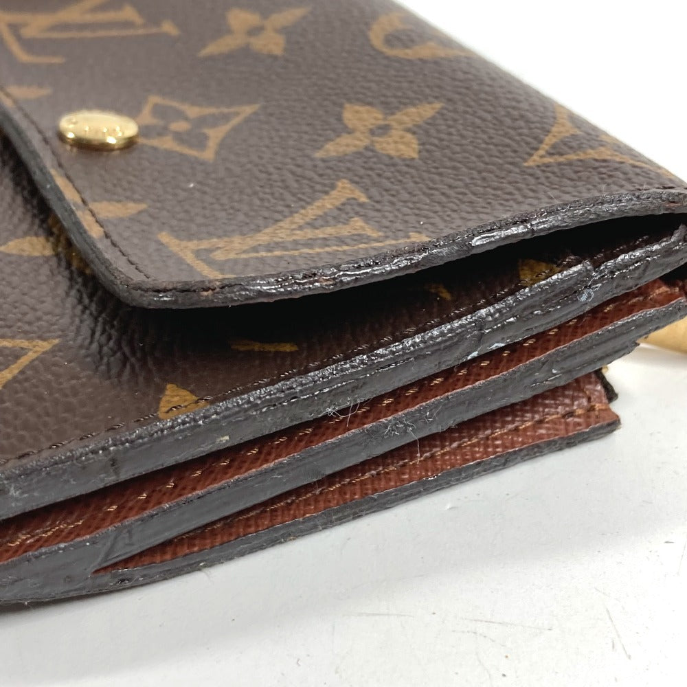 LOUIS VUITTON M60402 Monogram Portefeuille Anais Compact Wallet, Flap Trifold Wallet, Monogram Canvas, Women's, Brown