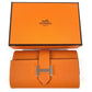 HERMES H Logo Bearn 4-Hook Key Case Epsom Unisex Orange