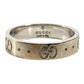 GUCCI K18 18K GG Logo Icon Ring Accessory Jewelry Ring WG750 Ladies Silver