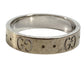 GUCCI K18 18K GG Logo Icon Ring Accessory Jewelry Ring WG750 Ladies Silver