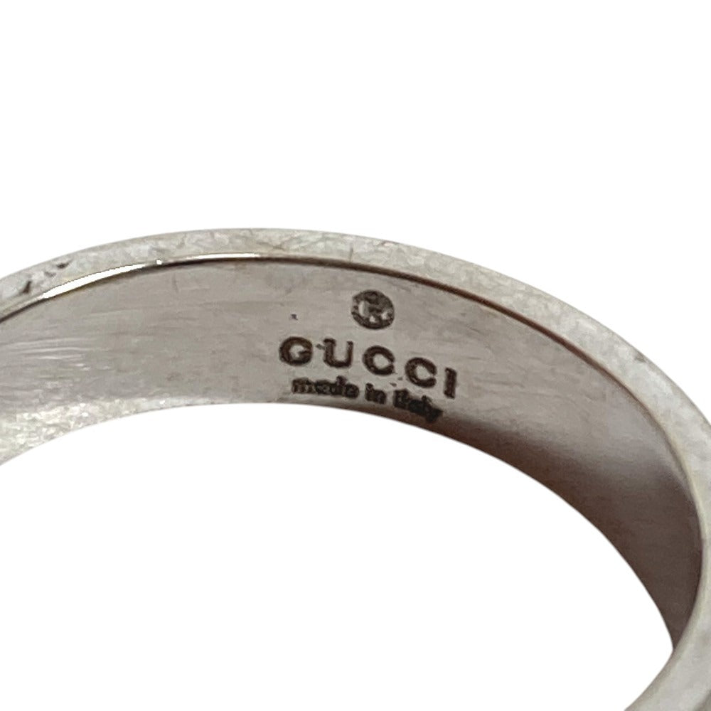 GUCCI K18 18K GG Logo Icon Ring Accessory Jewelry Ring WG750 Ladies Silver