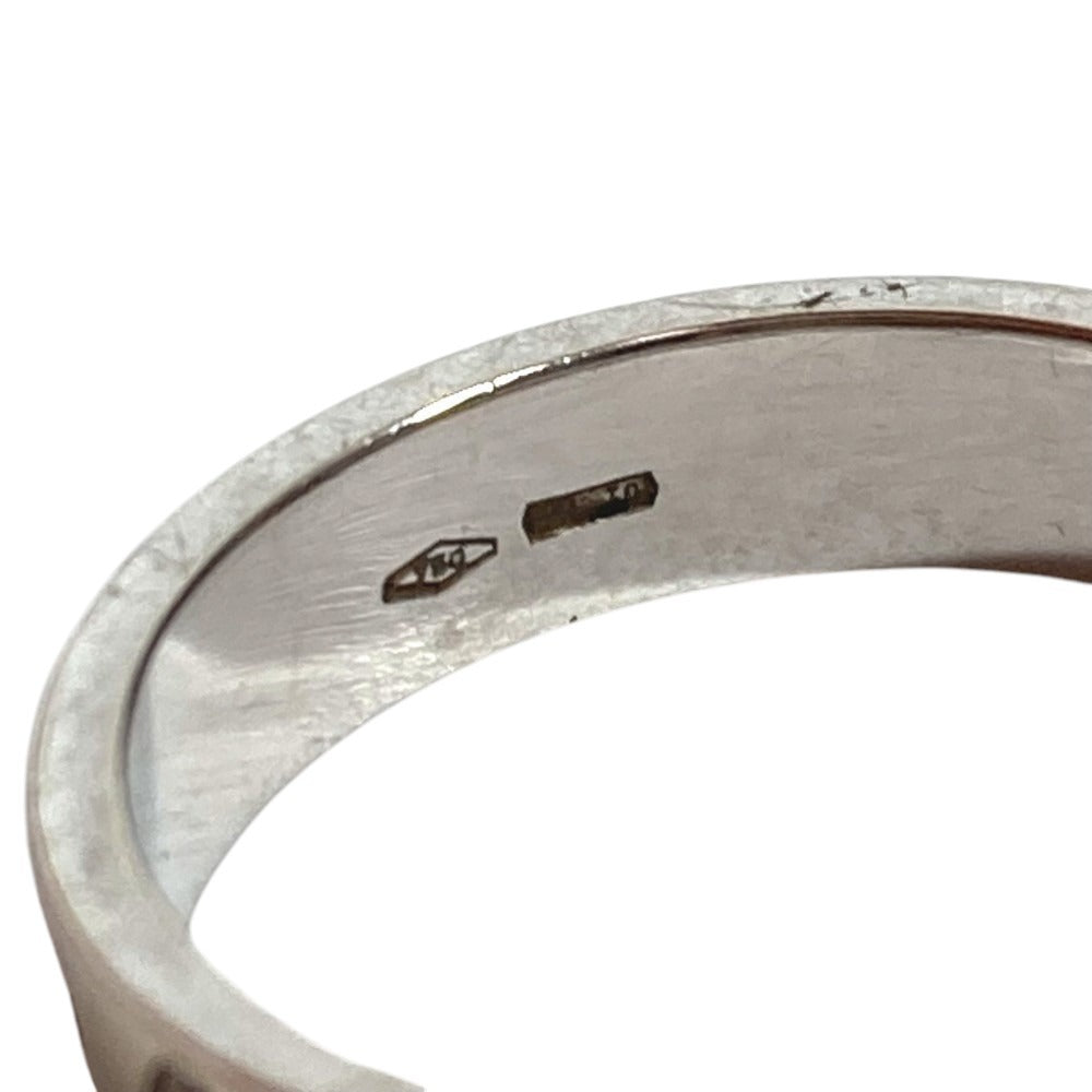 GUCCI K18 18K GG Logo Icon Ring Accessory Jewelry Ring WG750 Ladies Silver