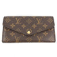 LOUIS VUITTON M62236 Monogram Portefeuille Sarah Bifold Long Wallet Flap Long Wallet Monogram Canvas Unisex Coquelicot Brown
