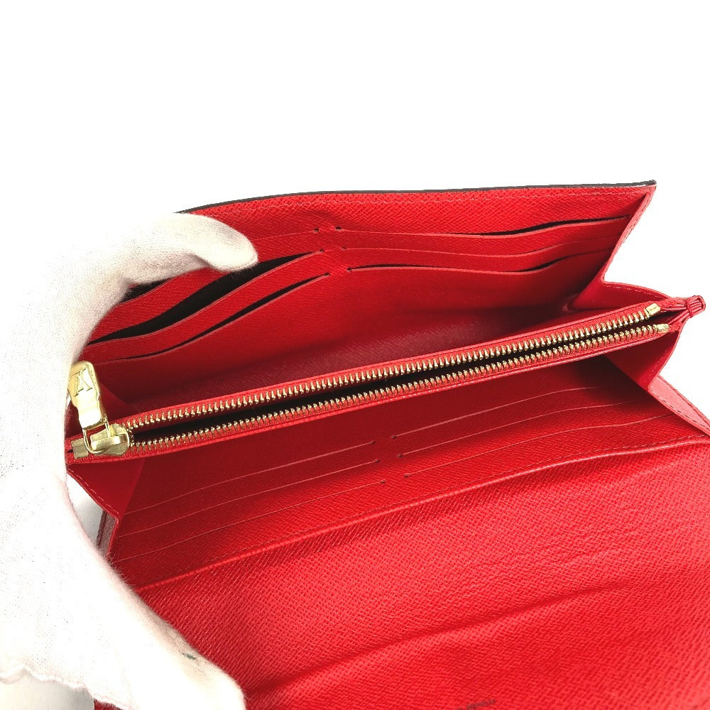 LOUIS VUITTON M62236 Monogram Portefeuille Sarah Bifold Long Wallet Flap Long Wallet Monogram Canvas Unisex Coquelicot Brown