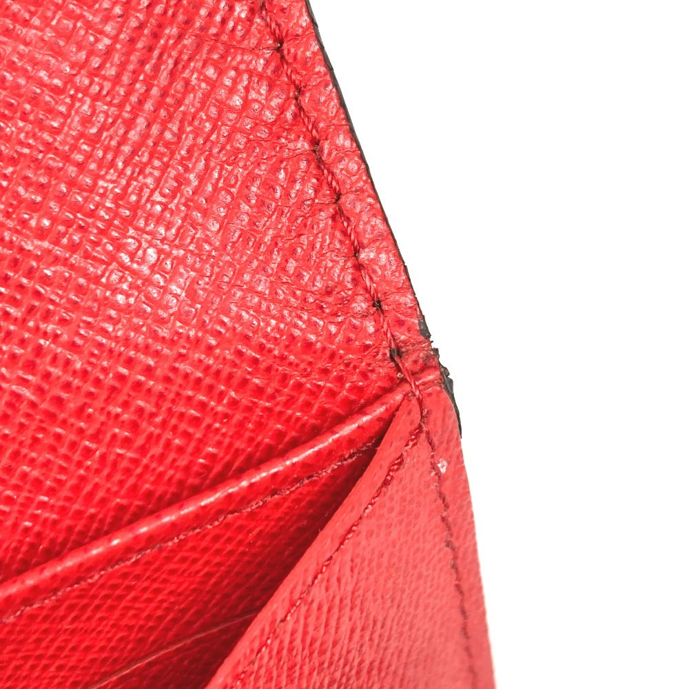 LOUIS VUITTON M62236 Monogram Portefeuille Sarah Bifold Long Wallet Flap Long Wallet Monogram Canvas Unisex Coquelicot Brown