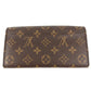 LOUIS VUITTON M62236 Monogram Portefeuille Sarah Bifold Long Wallet Flap Long Wallet Monogram Canvas Unisex Coquelicot Brown