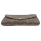 LOUIS VUITTON M62236 Monogram Portefeuille Sarah Bifold Long Wallet Flap Long Wallet Monogram Canvas Unisex Coquelicot Brown