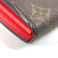 LOUIS VUITTON M62236 Monogram Portefeuille Sarah Bifold Long Wallet Flap Long Wallet Monogram Canvas Unisex Coquelicot Brown