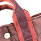 HERMES Fourre-Tout PM Fourre-Tout PM Bag Tote Bag Handbag Cotton Unisex Wine Red