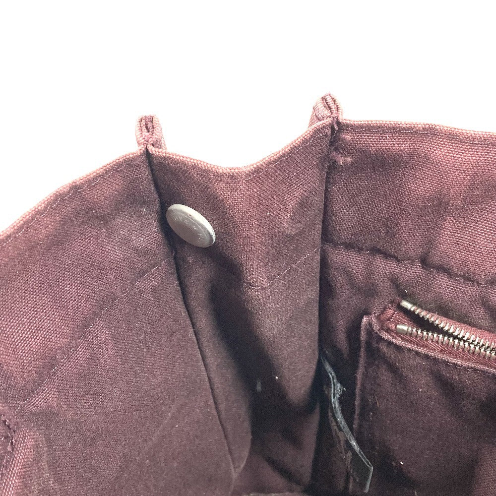 HERMES Fourre-Tout PM Fourre-Tout PM Bag Tote Bag Handbag Cotton Unisex Wine Red