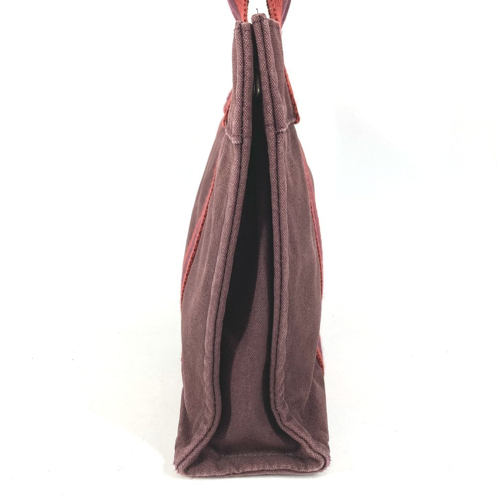 HERMES Fourre-Tout PM Fourre-Tout PM Bag Tote Bag Handbag Cotton Unisex Wine Red