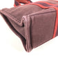 HERMES Fourre-Tout PM Fourre-Tout PM Bag Tote Bag Handbag Cotton Unisex Wine Red