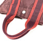 HERMES Fourre-Tout PM Fourre-Tout PM Bag Tote Bag Handbag Cotton Unisex Wine Red