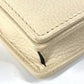 GUCCI 598211 GG Logo Interlocking G Soho Long Wallet Chain Wallet Leather Unisex Ivory