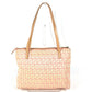 FENDI 8BH021 Zucchino Logo Bag Shoulder Tote Bag Handbag Shoulder Bag Leather/Canvas Women's Pink