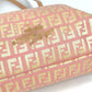 FENDI 8BH021 Zucchino Logo Bag Shoulder Tote Bag Handbag Shoulder Bag Leather/Canvas Women's Pink