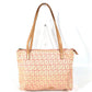 FENDI 8BH021 Zucchino Logo Bag Shoulder Tote Bag Handbag Shoulder Bag Leather/Canvas Women's Pink