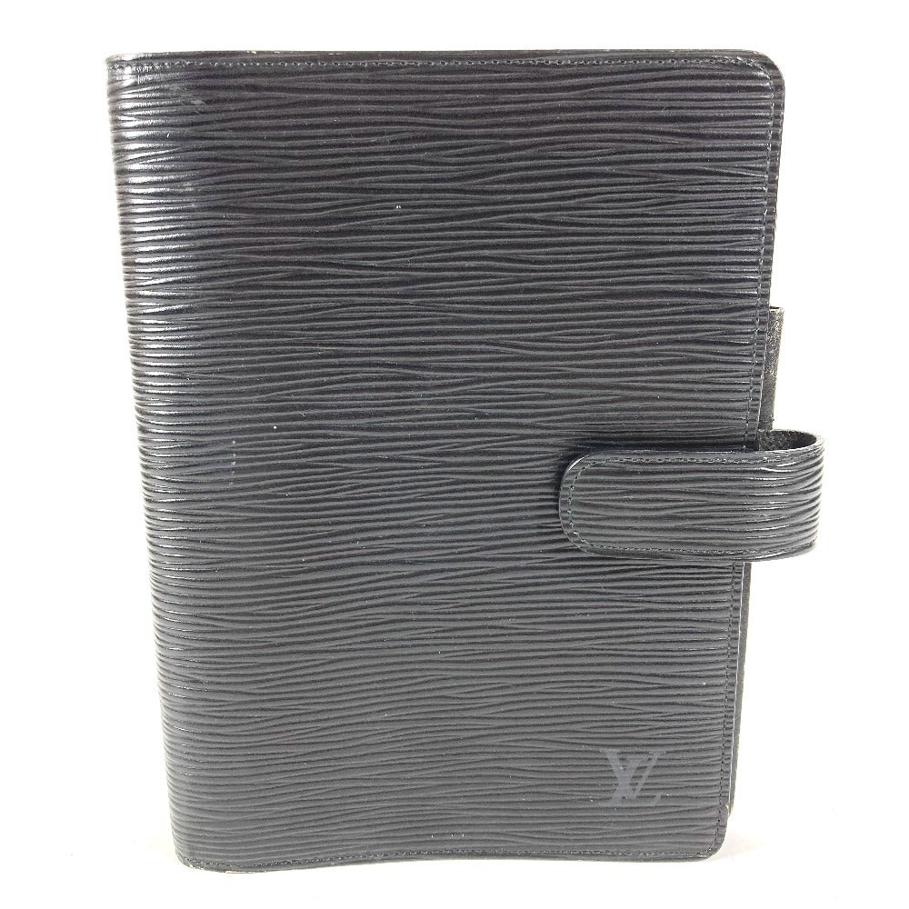 LOUIS VUITTON R20202 エピ アジェンダMM アジェンダ MM システム手帳 ケース ステーショナリー 手帳カバー エピレザー ユニセックス ブラック