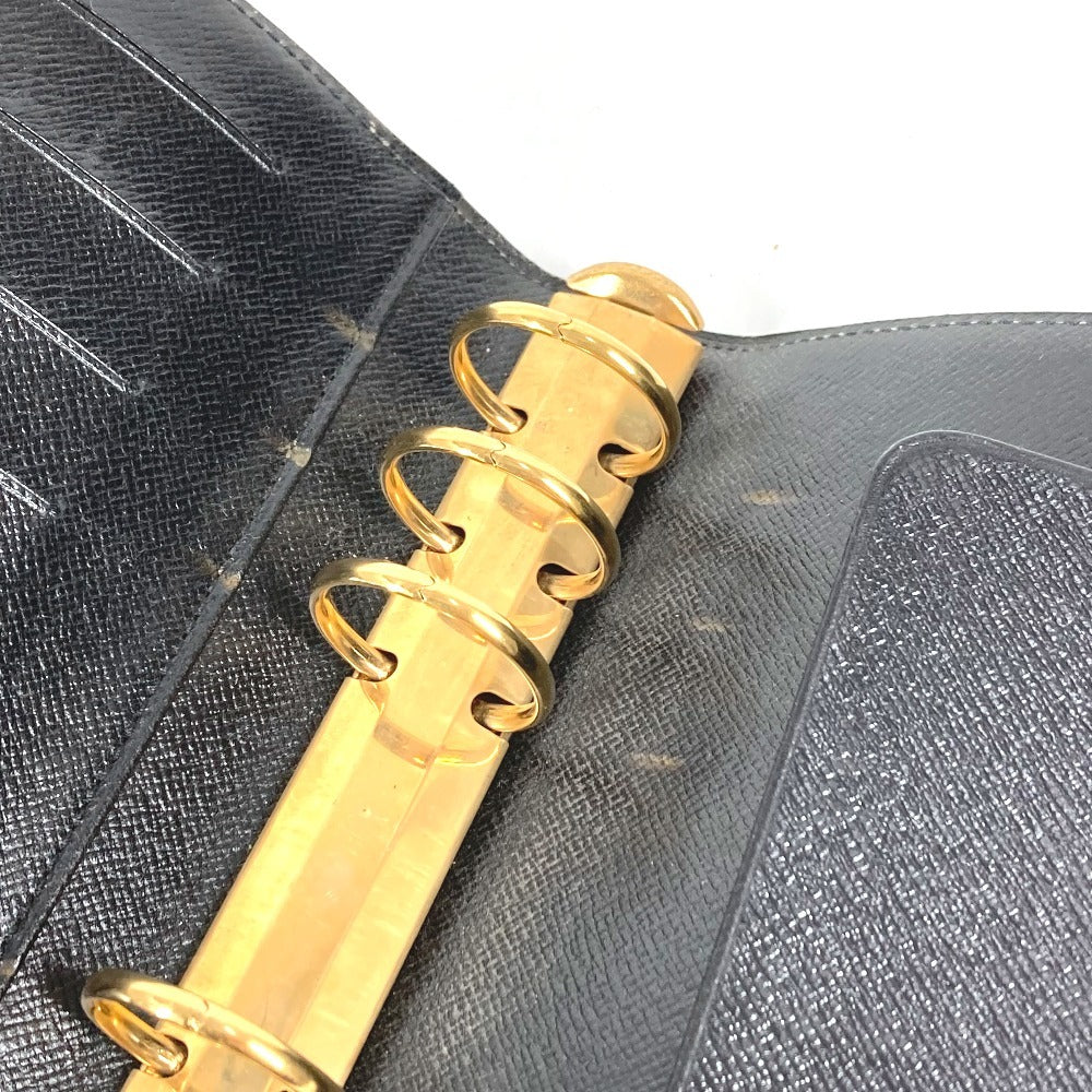 LOUIS VUITTON R20202 エピ アジェンダMM アジェンダ MM システム手帳 ケース ステーショナリー 手帳カバー エピレザー ユニセックス ブラック