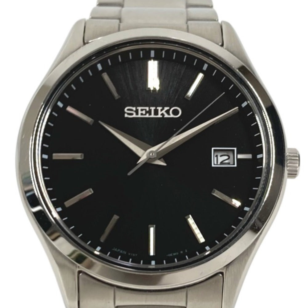 SEIKO V157-0DR0 Logo S Series SBPX147 Watch Men's Watch Timepiece SS Men's Silver