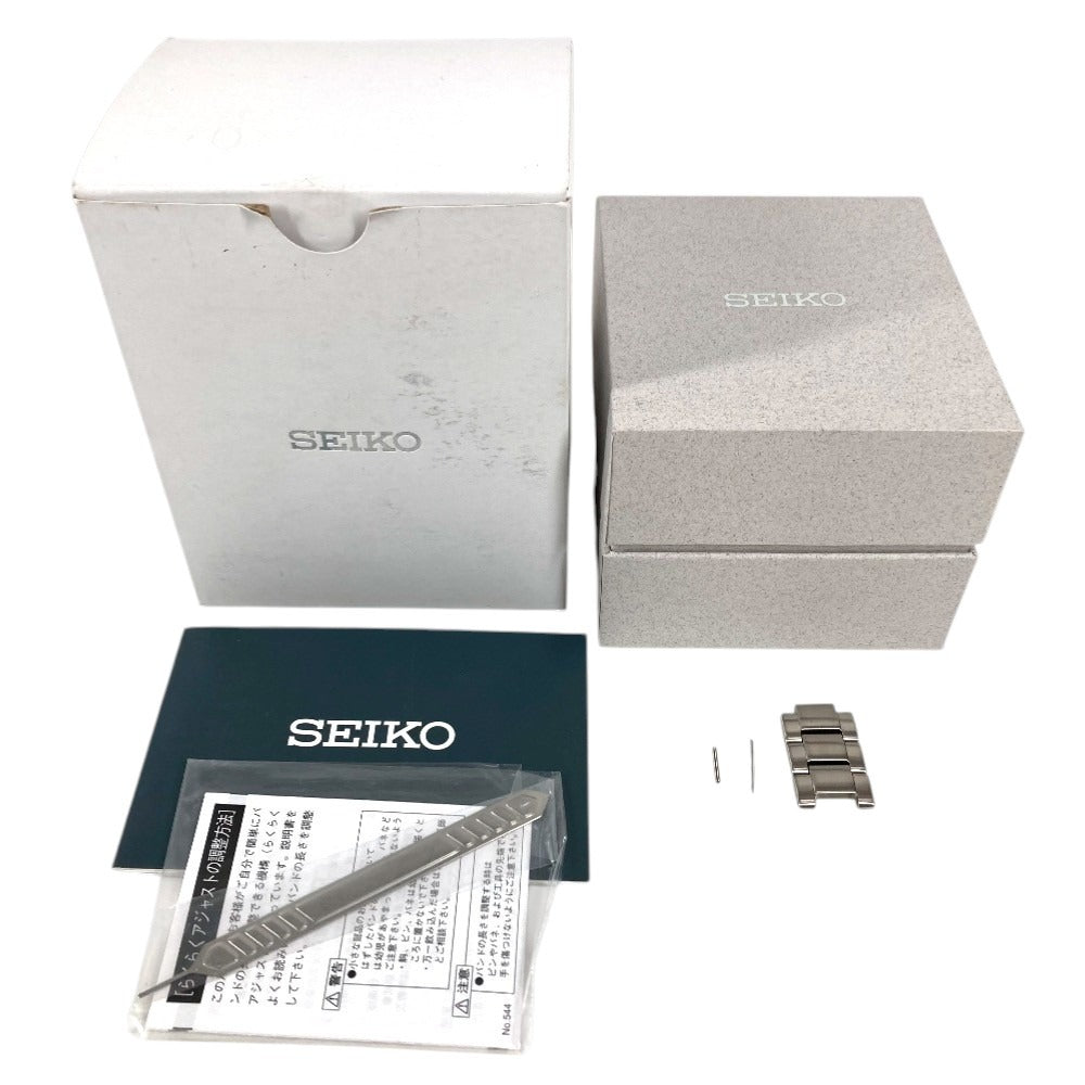 SEIKO V157-0DR0 Logo S Series SBPX147 Watch Men's Watch Timepiece SS Men's Silver