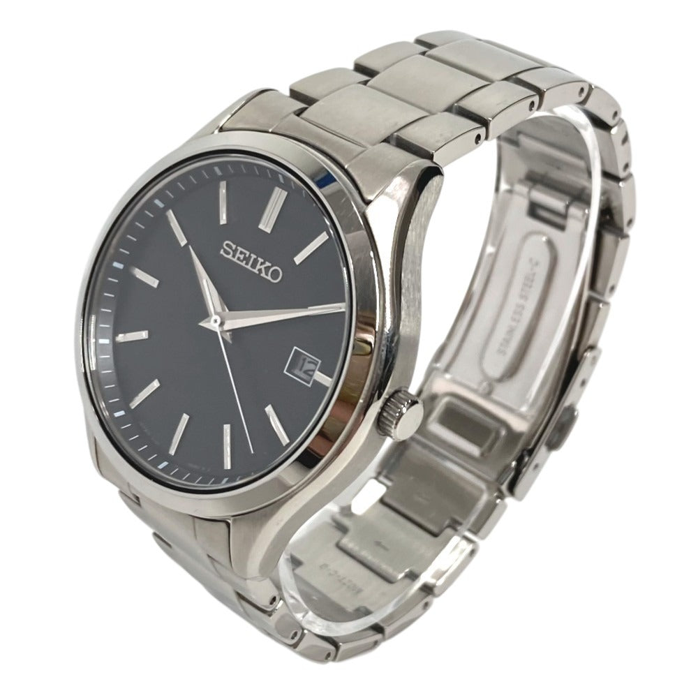 SEIKO V157-0DR0 Logo S Series SBPX147 Watch Men's Watch Timepiece SS Men's Silver