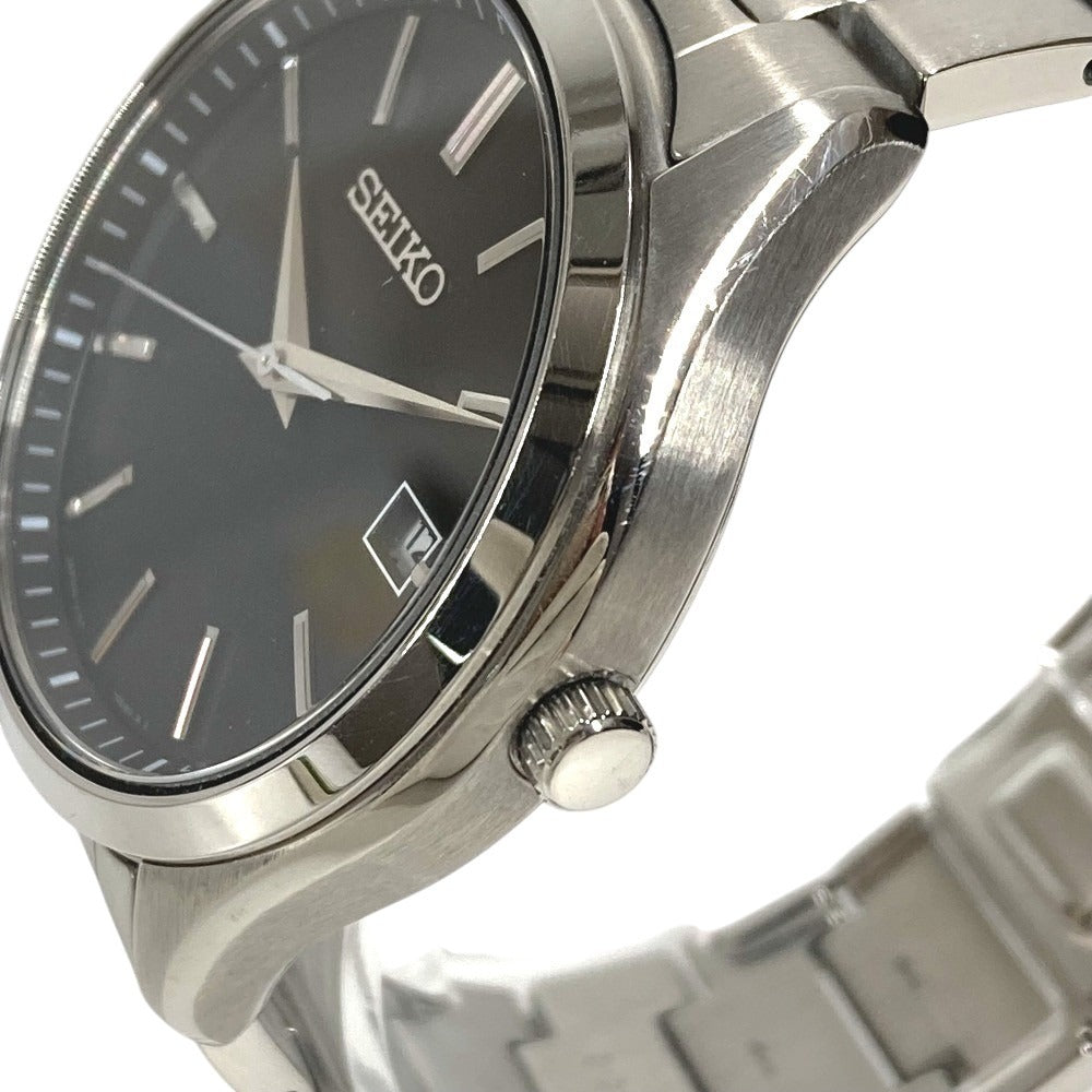 SEIKO V157-0DR0 Logo S Series SBPX147 Watch Men's Watch Timepiece SS Men's Silver