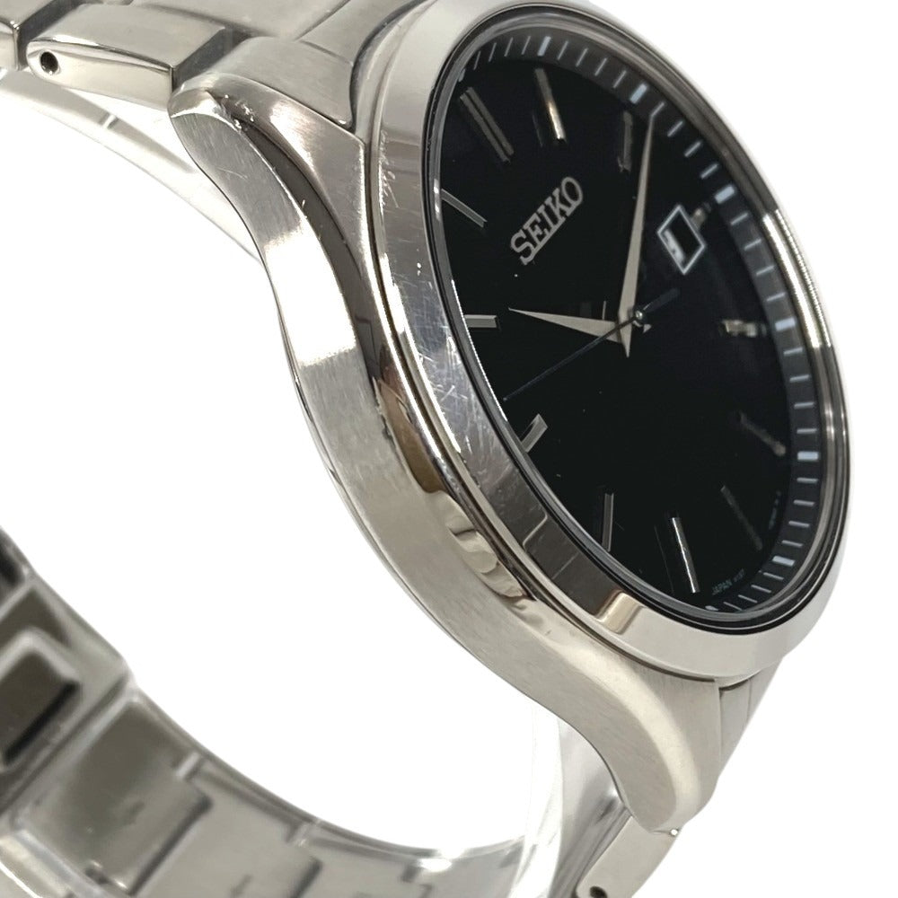 SEIKO V157-0DR0 Logo S Series SBPX147 Watch Men's Watch Timepiece SS Men's Silver