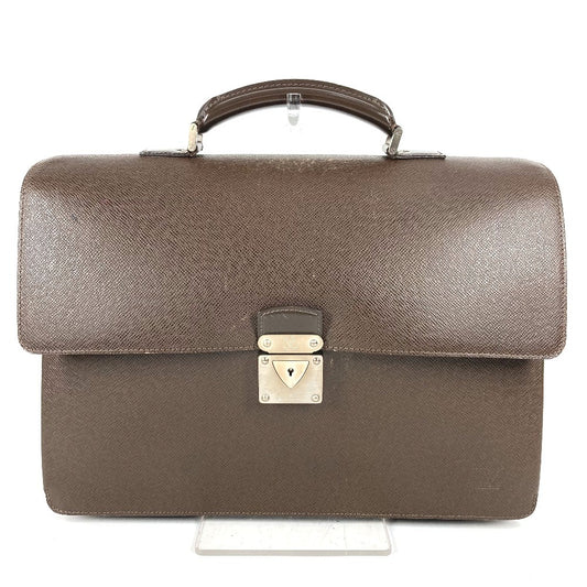 LOUIS VUITTON M31068 タイガ ラギート ハンドバッグ カバン トートバッグ 書類バッグ ブリーフケース ビジネスバッグ タイガレザー ユニセックス グリズリ ブラウン