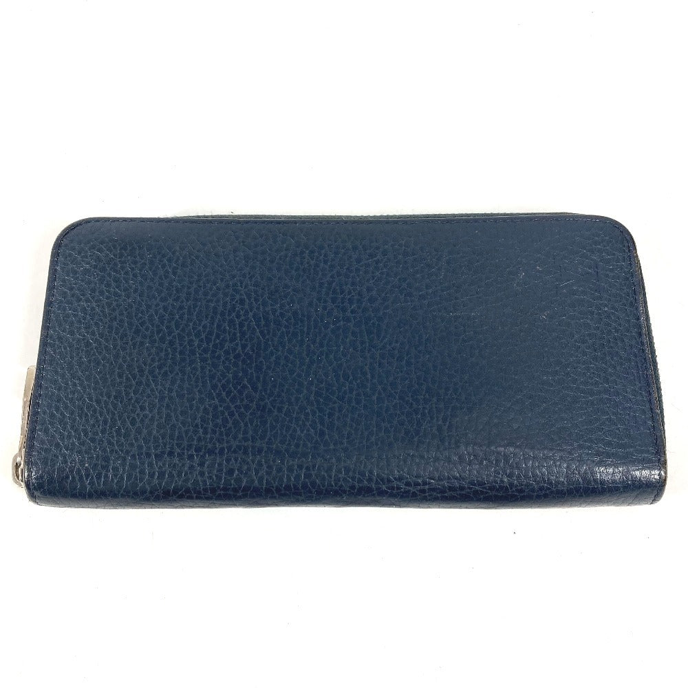 LOUIS VUITTON M58823 Zippy Wallet Vertical Round Zipper Long Wallet Taurillon Leather Unisex Navy