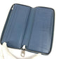 LOUIS VUITTON M58823 Zippy Wallet Vertical Round Zipper Long Wallet Taurillon Leather Unisex Navy