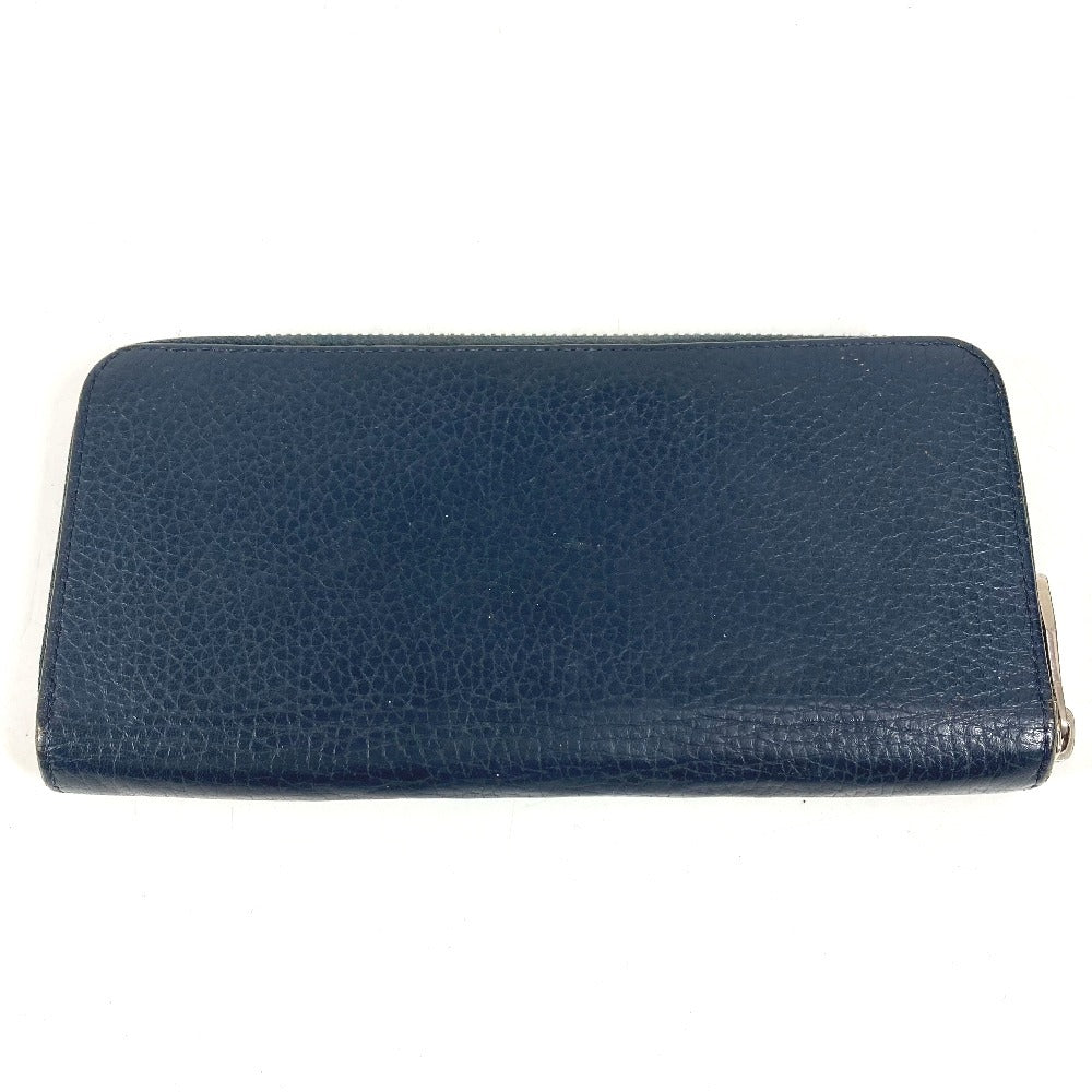 LOUIS VUITTON M58823 Zippy Wallet Vertical Round Zipper Long Wallet Taurillon Leather Unisex Navy