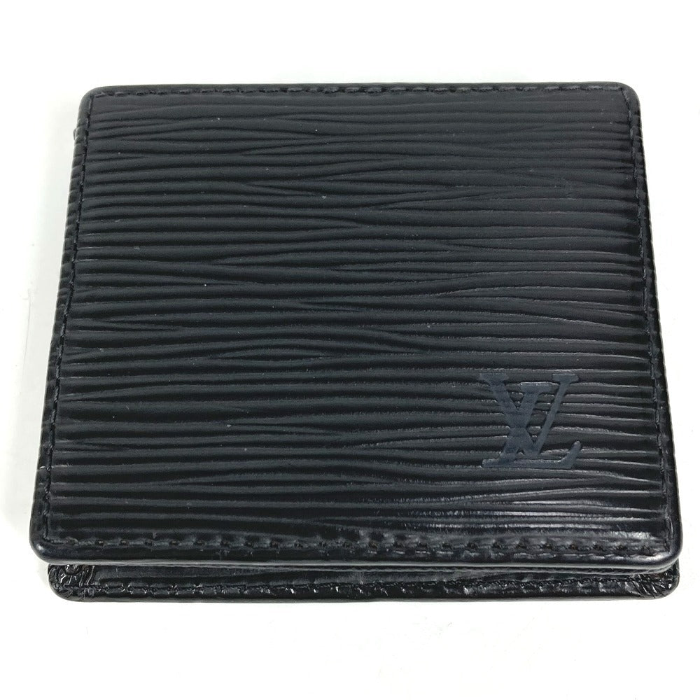 LOUIS VUITTON M63692 Epi Porte Monnaie Boite Wallet Coin Purse Square Coin Case Epi Leather Unisex Noir Black