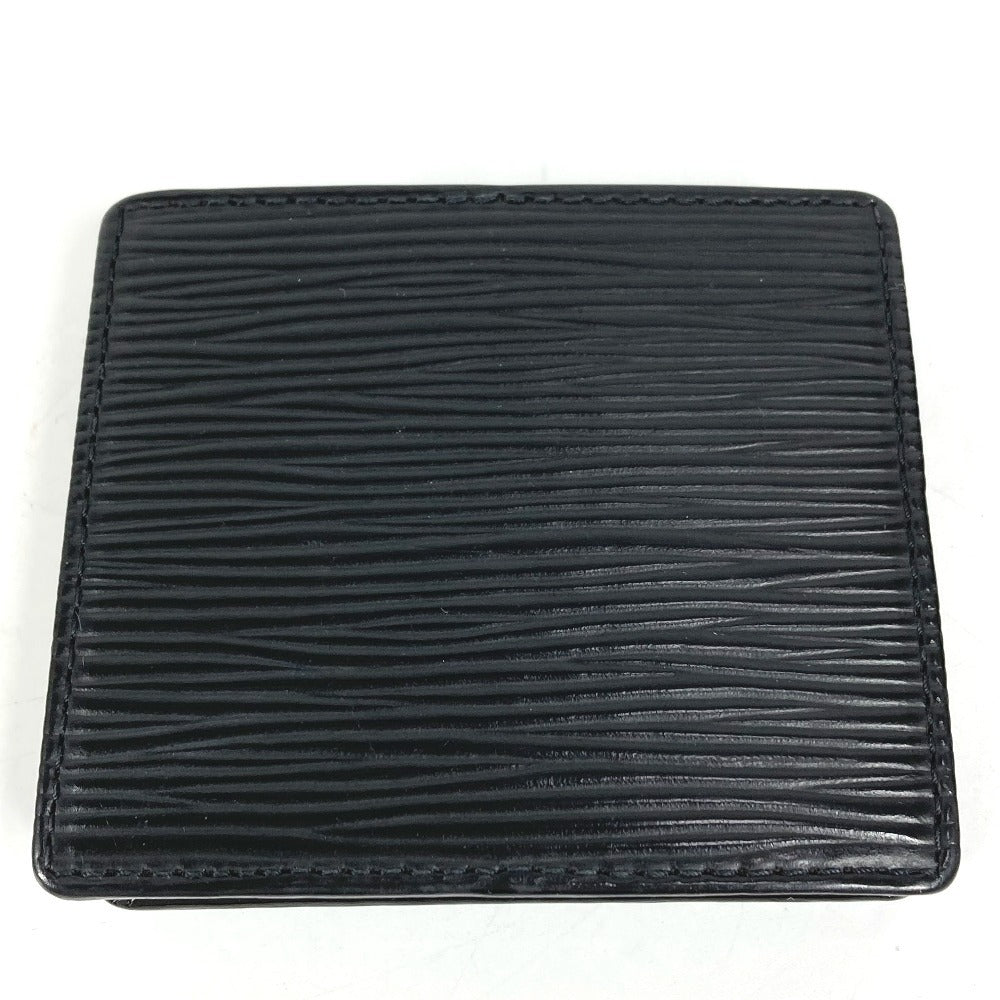 LOUIS VUITTON M63692 Epi Porte Monnaie Boite Wallet Coin Purse Square Coin Case Epi Leather Unisex Noir Black
