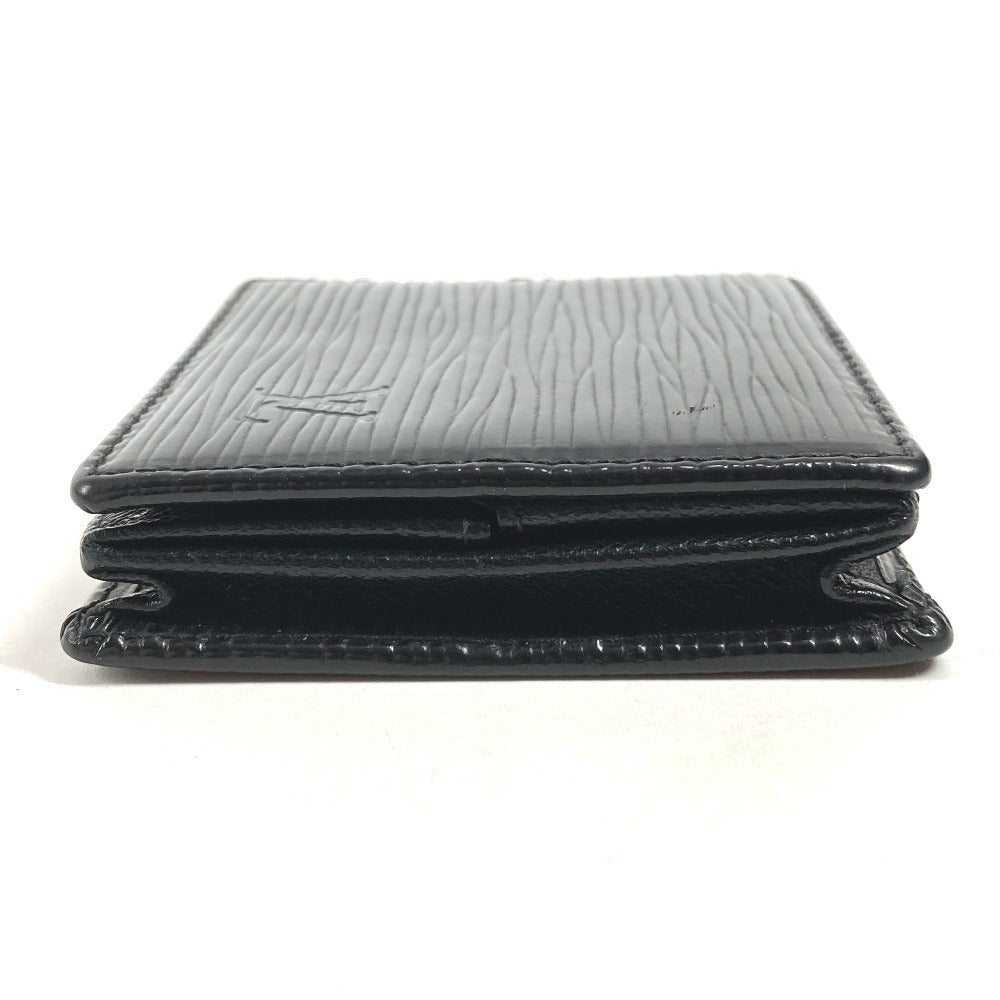 LOUIS VUITTON M63692 Epi Porte Monnaie Boite Wallet Coin Purse Square Coin Case Epi Leather Unisex Noir Black