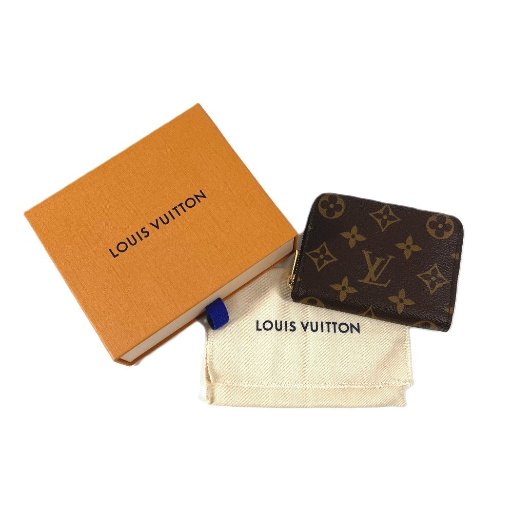 LOUIS VUITTON M60067 Monogram Zippy Coin Purse Wallet Coin Holder Round Zipper Coin Case Monogram Canvas Unisex Brown