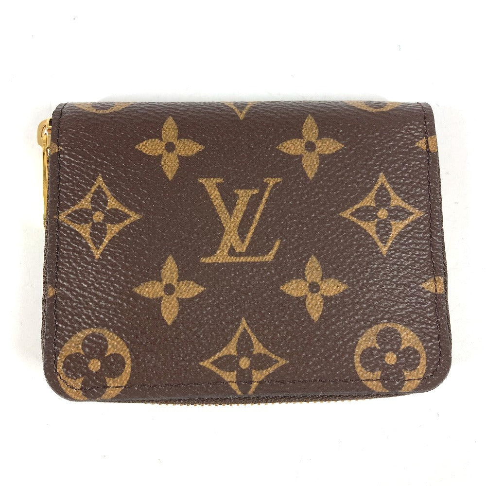 LOUIS VUITTON M60067 Monogram Zippy Coin Purse Wallet Coin Holder Round Zipper Coin Case Monogram Canvas Unisex Brown