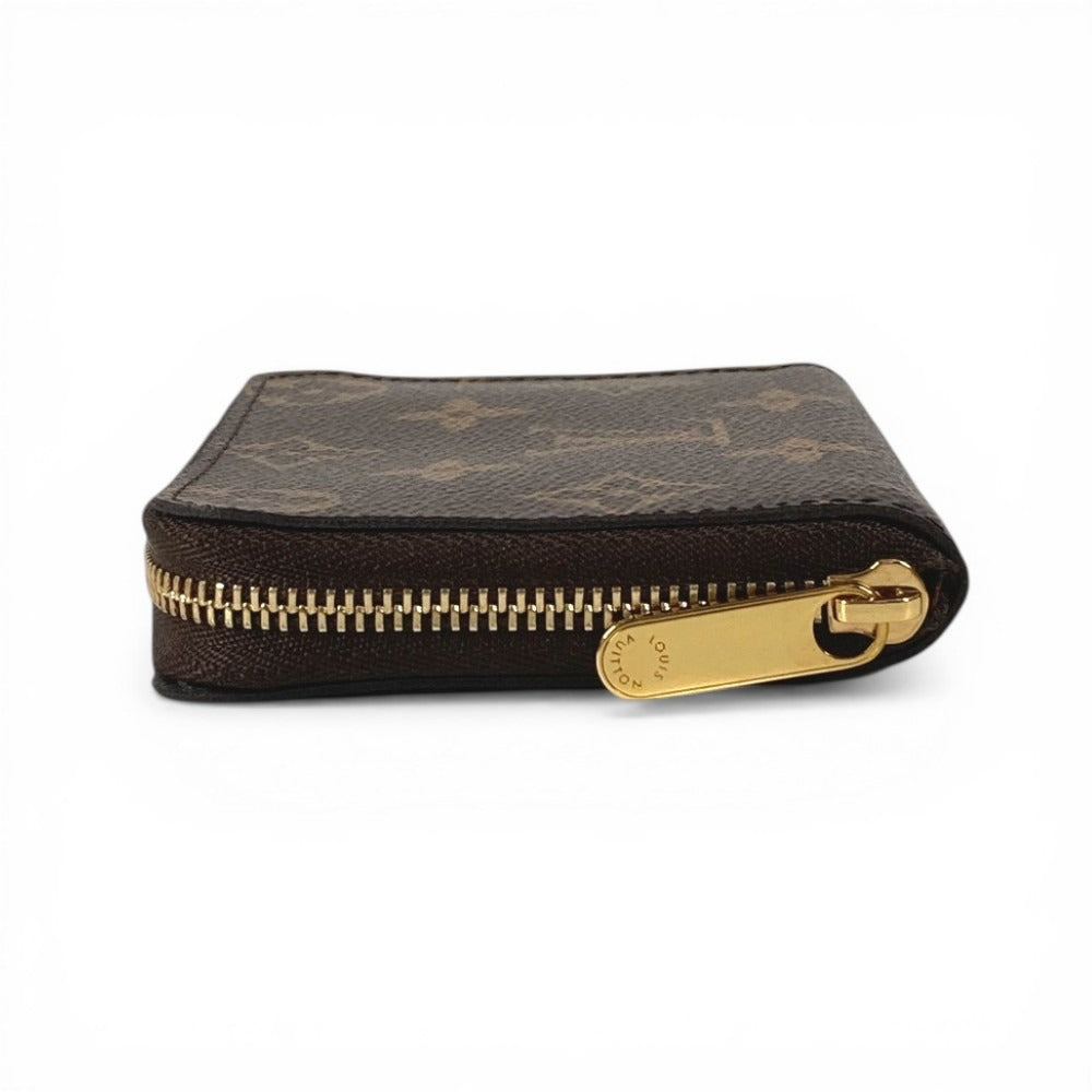 LOUIS VUITTON M60067 Monogram Zippy Coin Purse Wallet Coin Holder Round Zipper Coin Case Monogram Canvas Unisex Brown