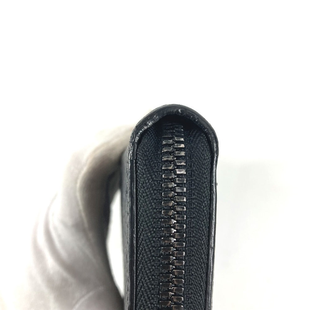 LOUIS VUITTON M69047 Monogram Embossed Zippy Wallet Vertical Long Wallet Round Zipper Wallet Taurillon Clemence Unisex Black