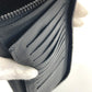 LOUIS VUITTON M69047 Monogram Embossed Zippy Wallet Vertical Long Wallet Round Zipper Wallet Taurillon Clemence Unisex Black