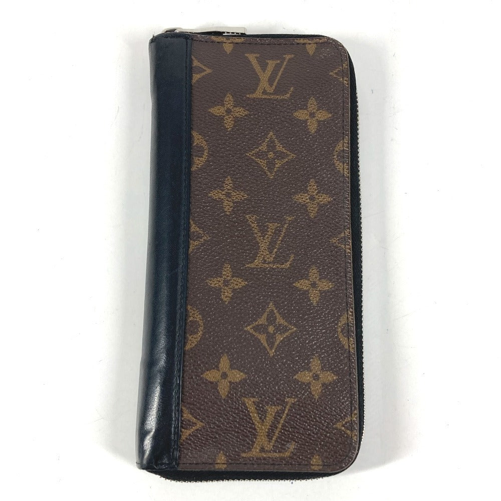 LOUIS VUITTON M60109 モノグラムマカサー ジッピーウォレットヴェルティカル ロングウォレット ラウンドファスナー 長財布 モノグラムマカサーキャンバス ユニセックス ブラウン