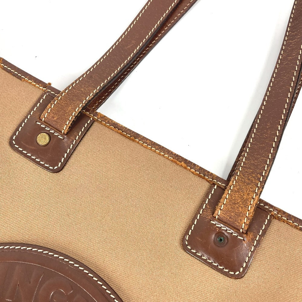 HUNTING WORLD Logo Bag Shoulder Bag Tote Bag Vertical Mesh Shoulder Bag Leather/Canvas Unisex Brown